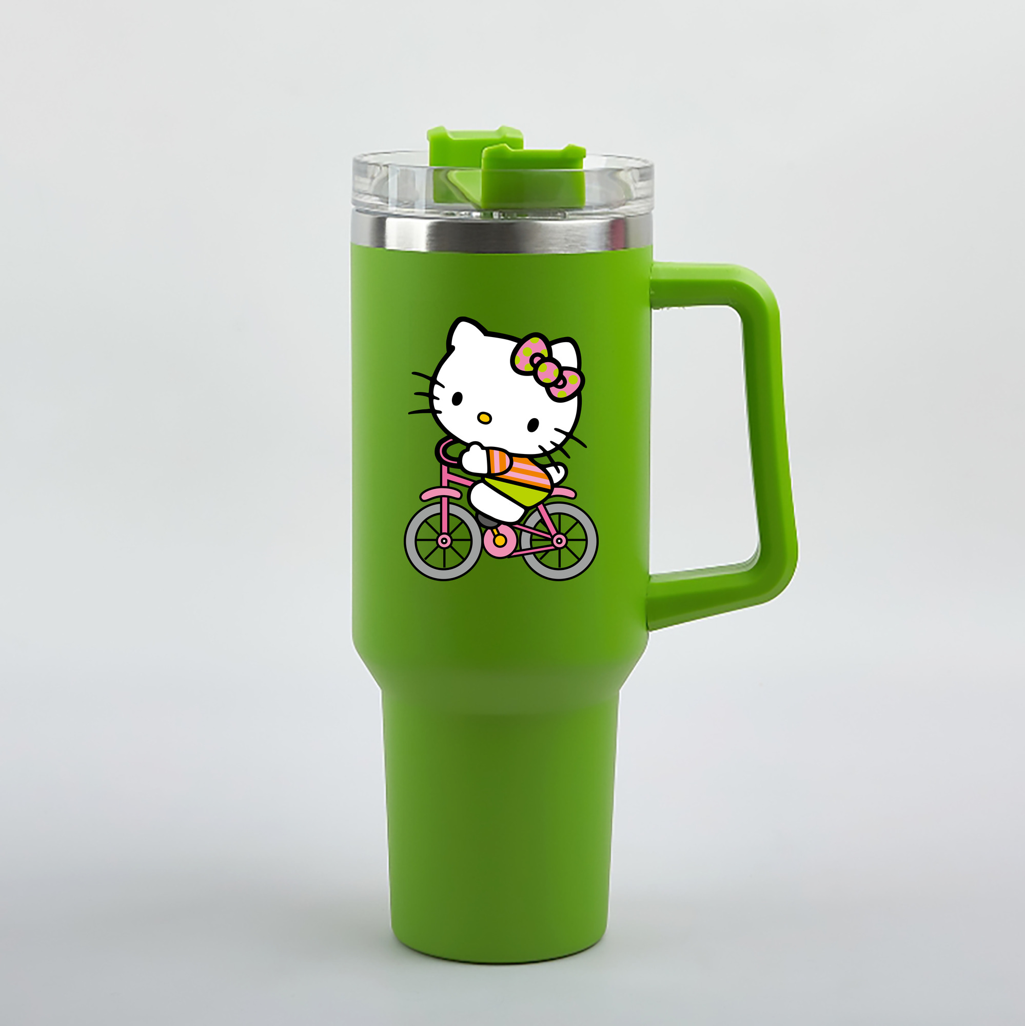 （画像用） Hello Kitty ハローキティ 1200mL車用タンブラー（カラープリント）